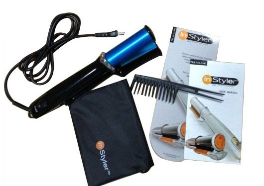 Instyler ionic Curling iron Blue - Click Image to Close